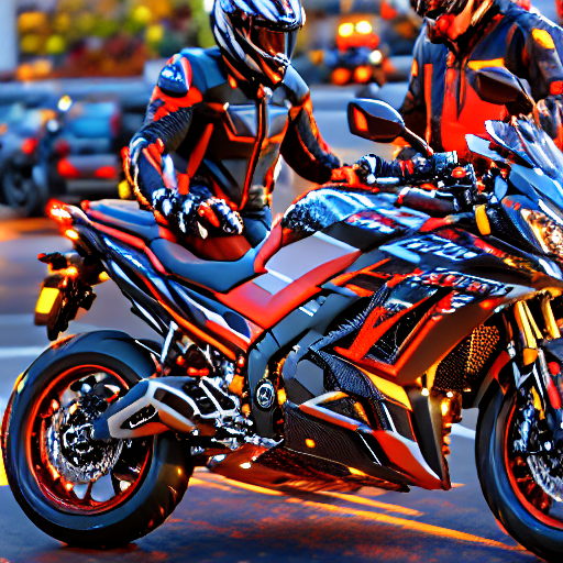 125_A motorcycle stands in front of three people on a sidewalk..png